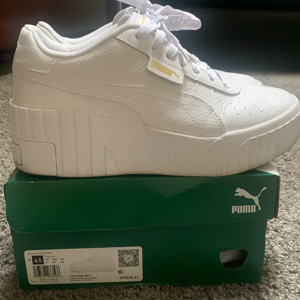 Puma Cali Wedge Women's White Sneakers